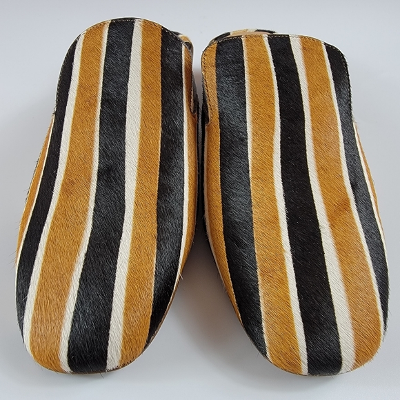 Madewell The Willa Loafer Mule in Striped Calf Hair, Size 9.5 - Picture 7 of 15